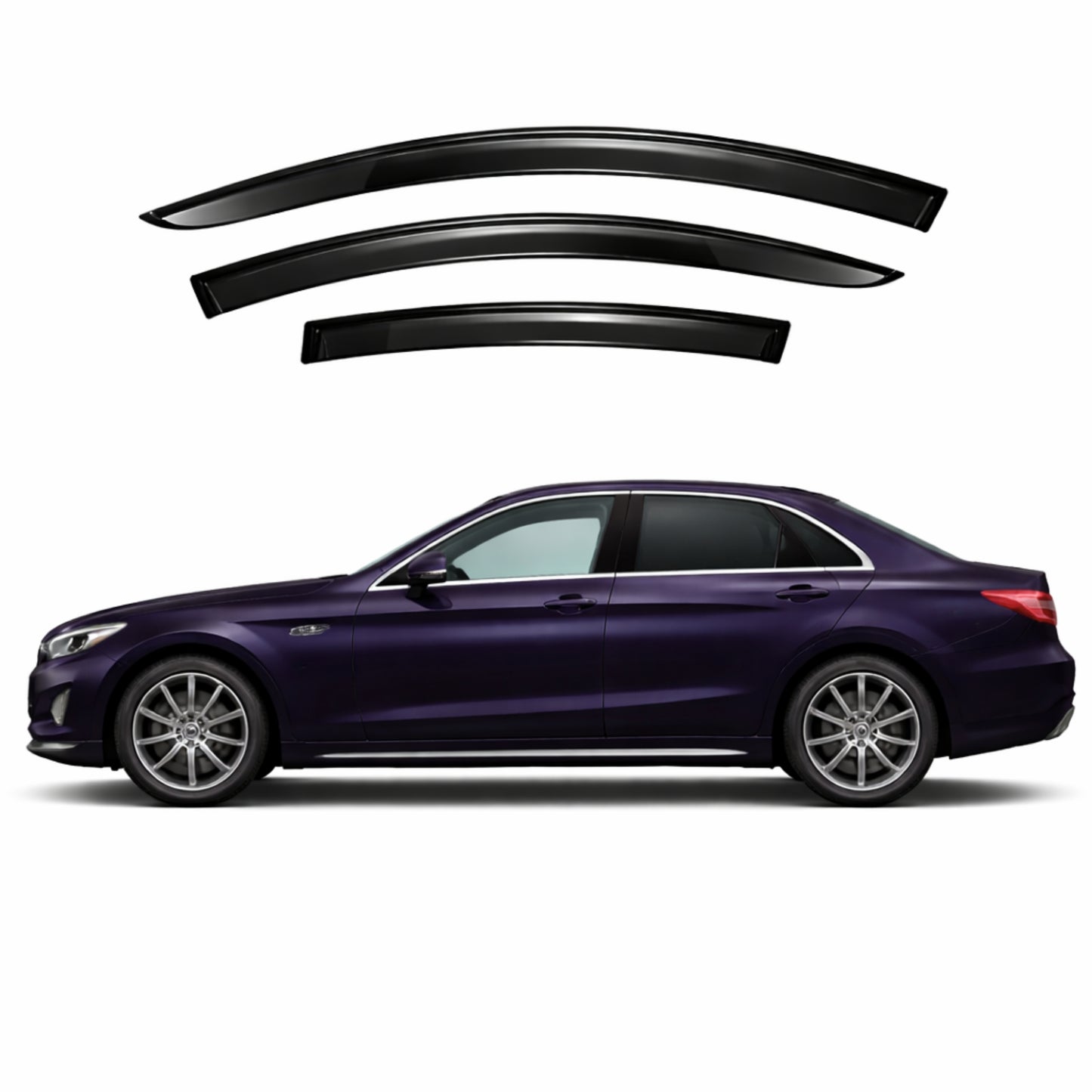 Mercedes-Benz C-Class Sedan Car Weather Shields (W205; 2014-2021)