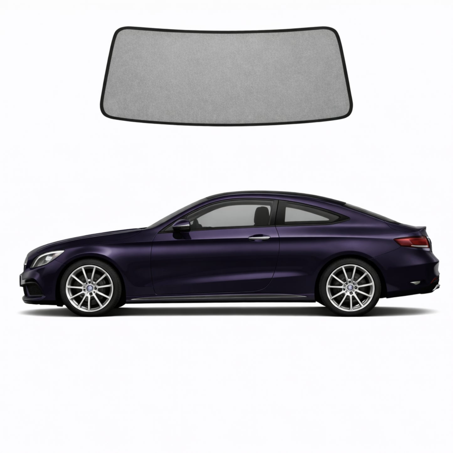 Mercedes-Benz C-Class Coupe/Convertible Front Windscreen Sun Shade (C205/A205; 2015-2023)