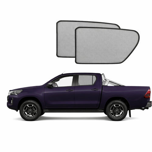 Toyota Hilux 8th Generation | TruckMasters OX Car Rear Window Shades (AN120/AN130; 2015-Present)