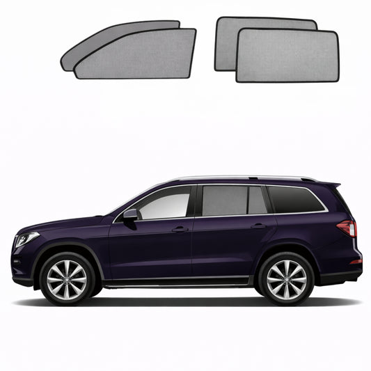 Mercedes-Benz GL-Class/GLS 2nd Generation Car Window Shades (X166; 2013-2019)