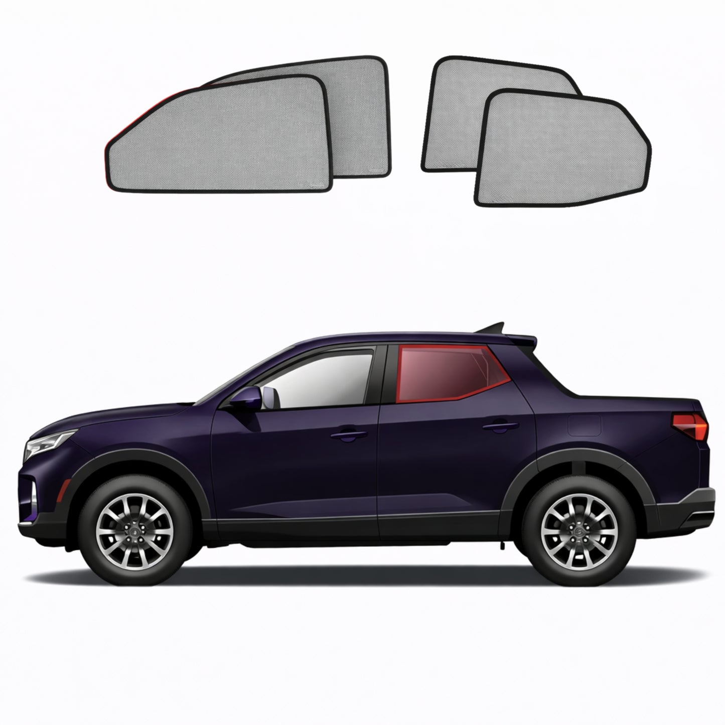 Hyundai Santa Cruz Car Window Shades (2021-Present)