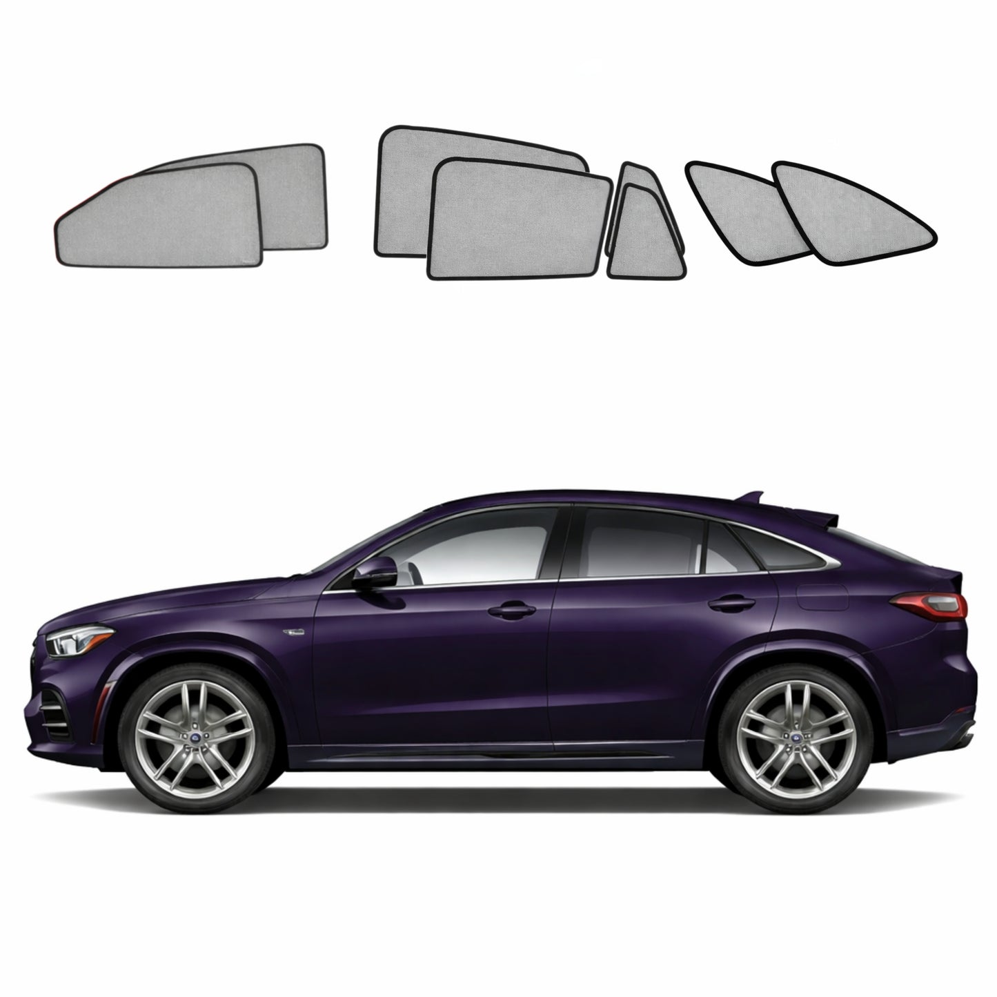 Mercedes-Benz GLE Coupe 3rd Generation Car Window Shades (C292; 2015-2019)
