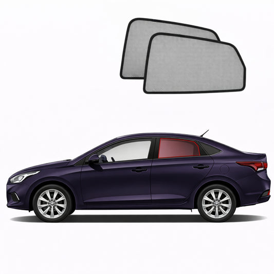 Hyundai Accent/Solaris/Verna Sedan 5th Generation Car Rear Window Shades (HC/YC; 2017-2022)