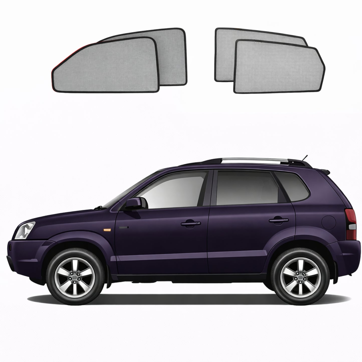 Hyundai Tucson/JM 1st Generation Car Window Shades (JM; 2005-2010)