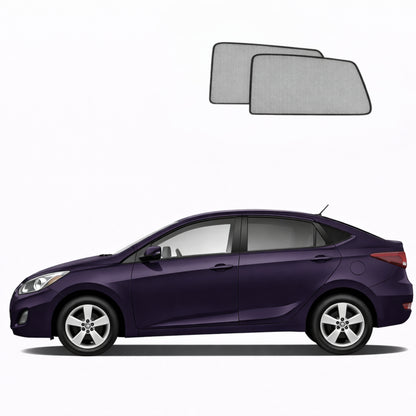 Hyundai Accent/Verna Sedan 4th Generation Car Rear Window Shades (RB/RC; 2010-2019)