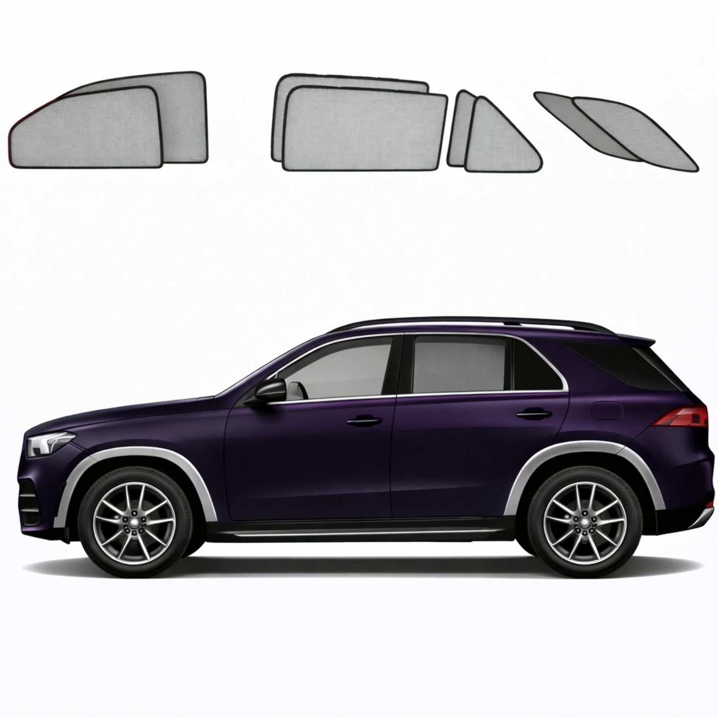 Mercedes-Benz GLE SUV 4th Generation Car Window Shades (W167; 2019-Present)