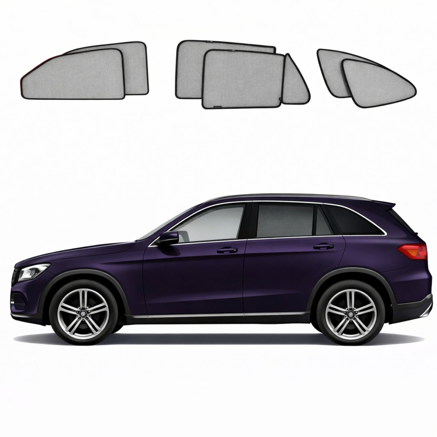 Mercedes-Benz GLC SUV 1st Generation Car Window Shades (X253; 2016-2022)