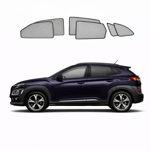 Hyundai Kona 1st Generation Car Window Shades (OS; 2017-2023)