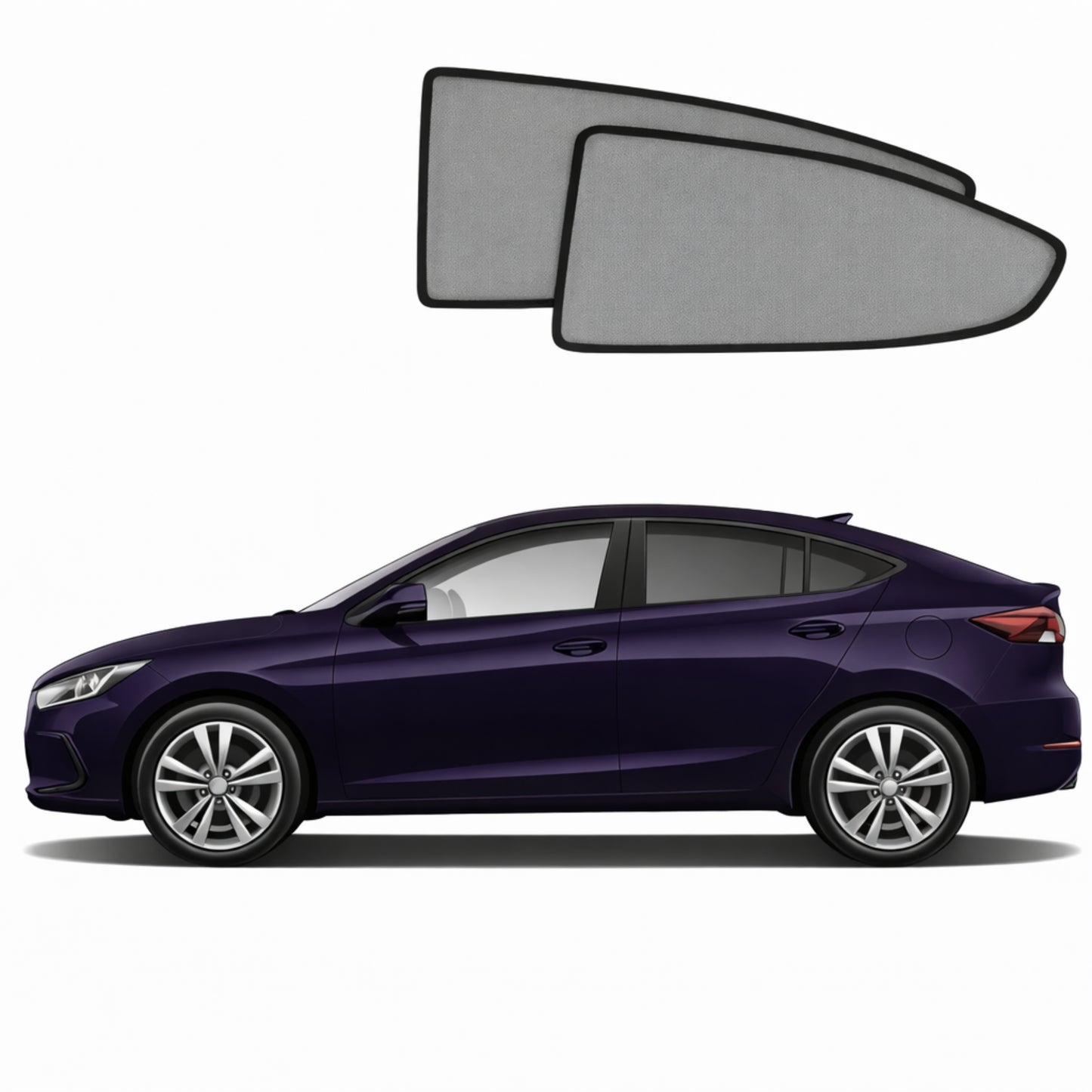 Hyundai Elantra/Avante 6th Generation Car Rear Window Shades (AD; 2016-2020)