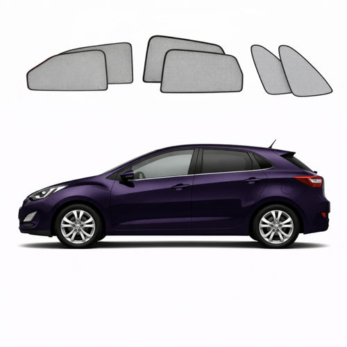 Hyundai i30 Hatchback 2nd Generation Car Window Shades (GD; 2012-2017)