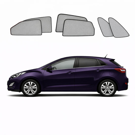 Hyundai i30 Hatchback 2nd Generation Car Window Shades (GD; 2012-2017)