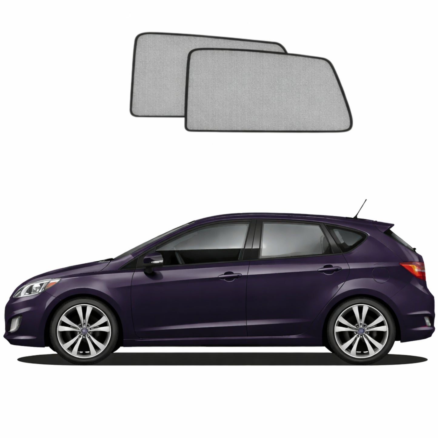 Hyundai Accent Hatchback 4th Generation Car Rear Window Shades (RB; 2010-2019)