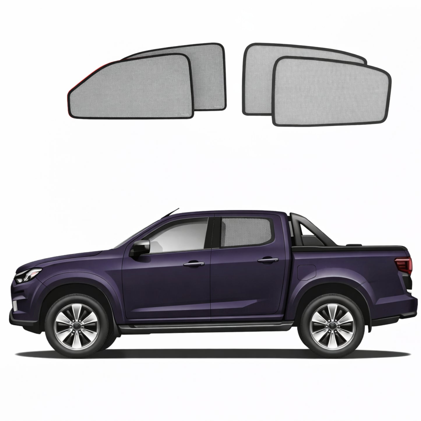 Isuzu D-MAX | Mazda BT-50 3rd Generation Car Window Shades (RG; 2020-Present)
