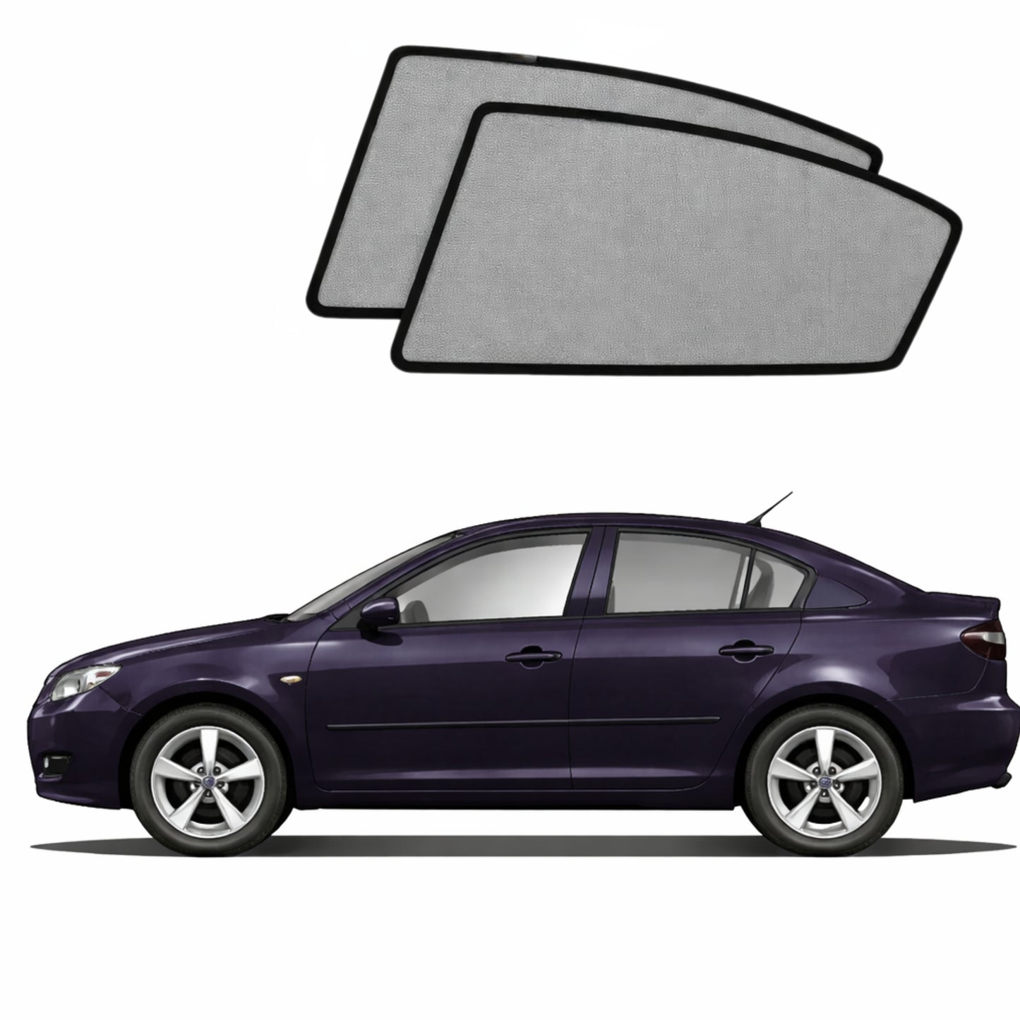 Mazda 3 Sedan 1st Generation Car Rear Window Shades (BK; 2003-2009)