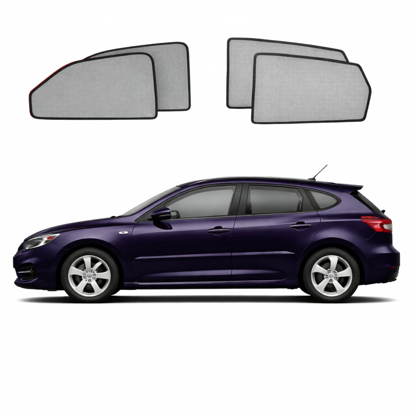 Mazda 3 Hatchback 1st Generation Car Window Shades (BK; 2003-2009)