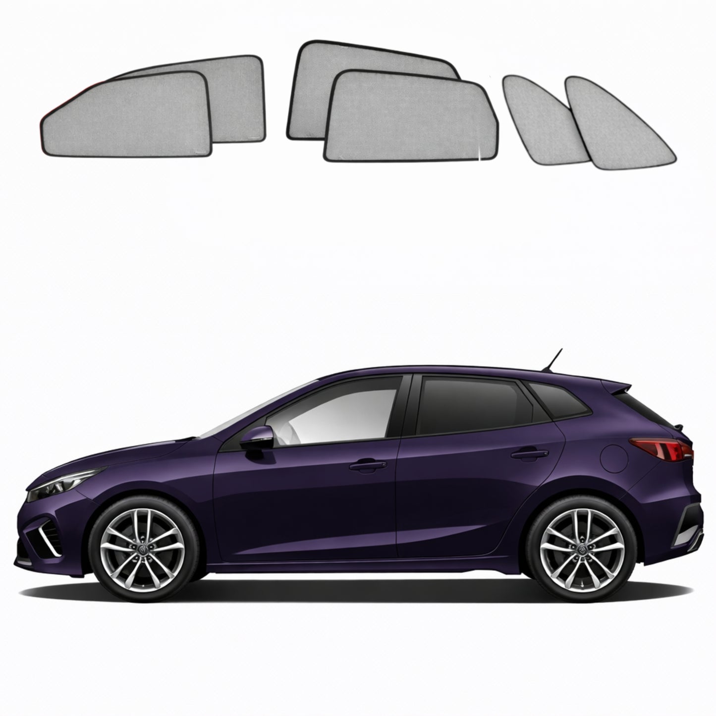 KIA Cerato 4th Gen | Forte 3rd Gen Hatchback Car Window Shades (BD; 2018-2024)