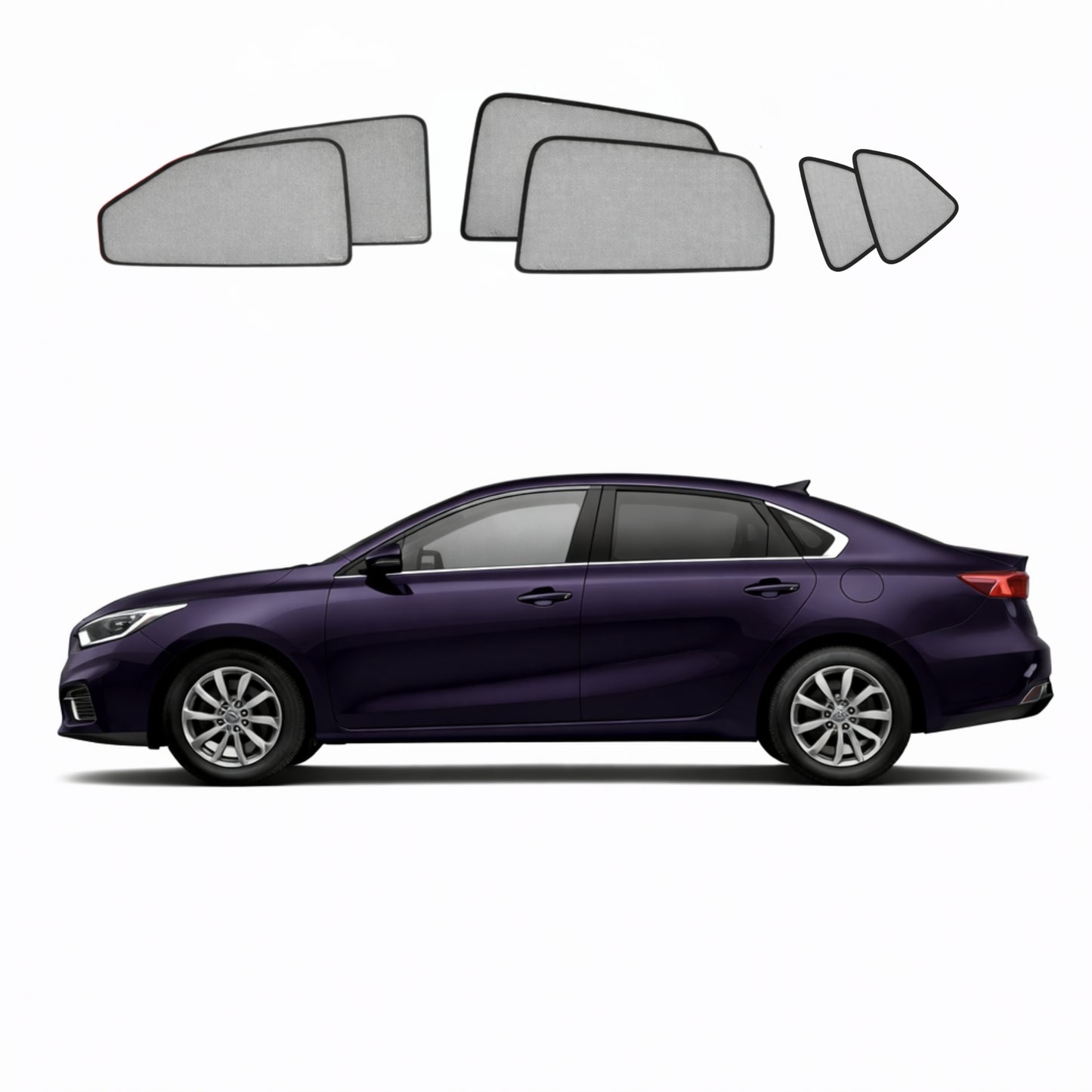 KIA Cerato 4th Gen | Forte 3rd Gen Sedan Car Window Shades (BD; 2018-2024)