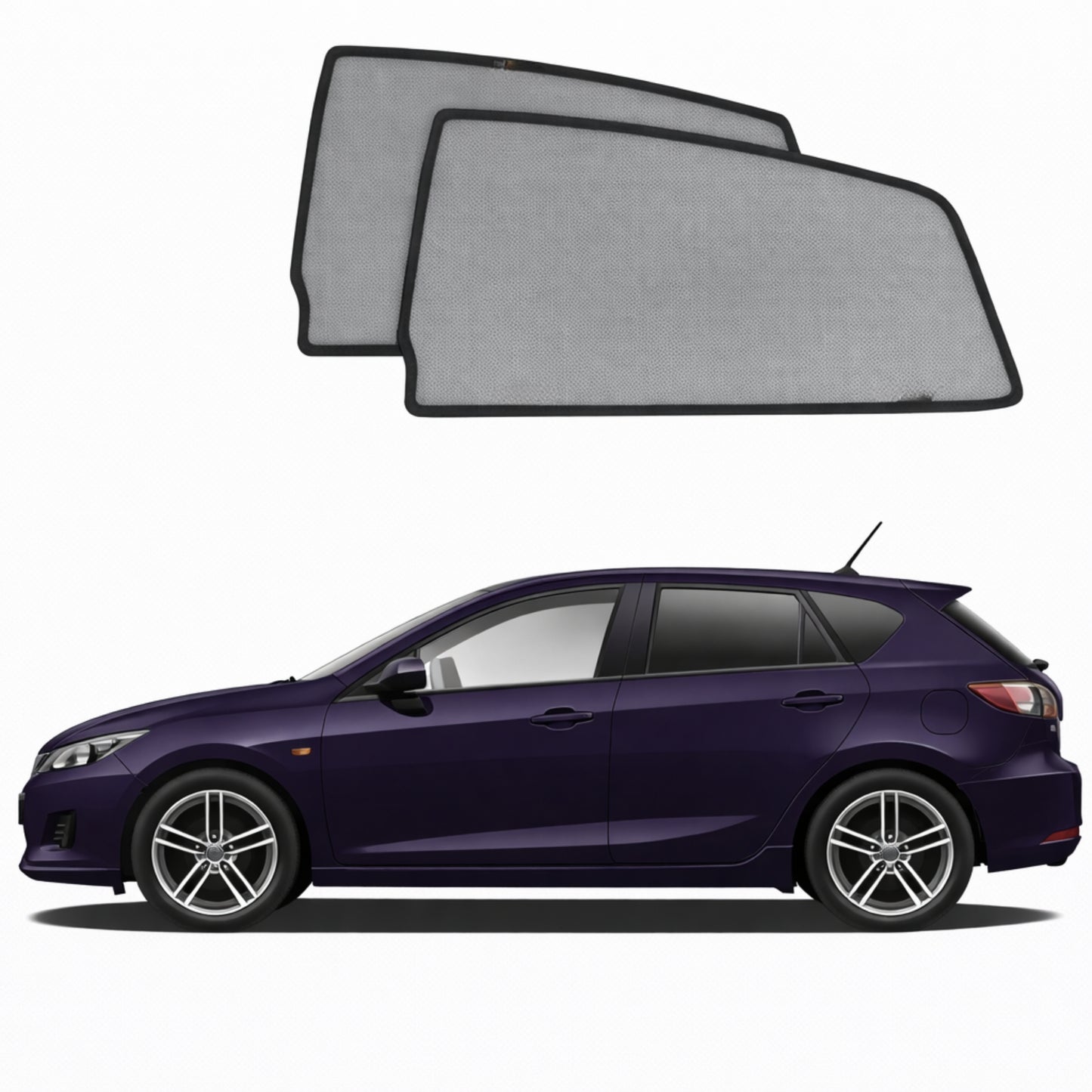 Mazda 3 Hatchback 2nd Generation Car Rear Window Shades (BL; 2009-2013)