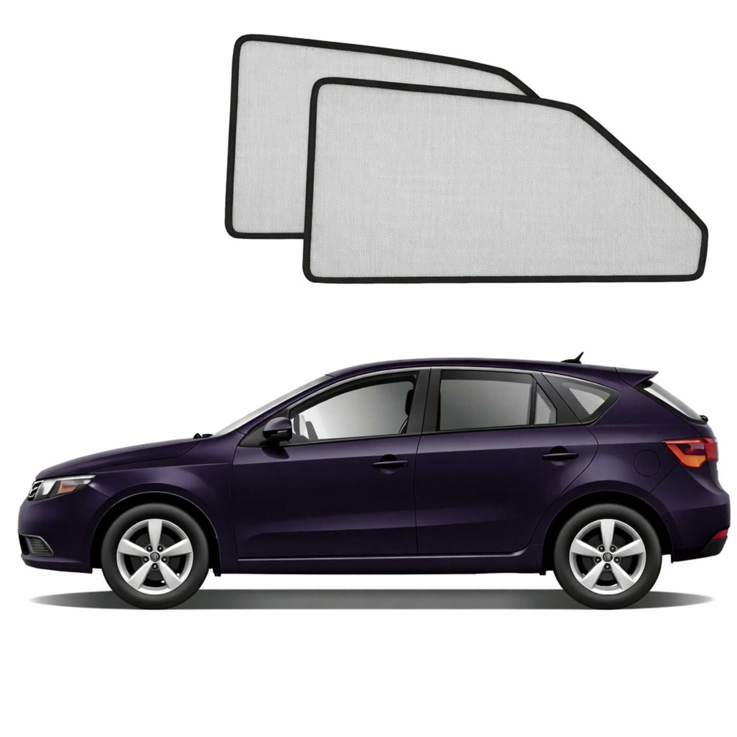 KIA Cerato Hatchback 2nd Generation Car Rear Window Shades (TD; 2008-2013)