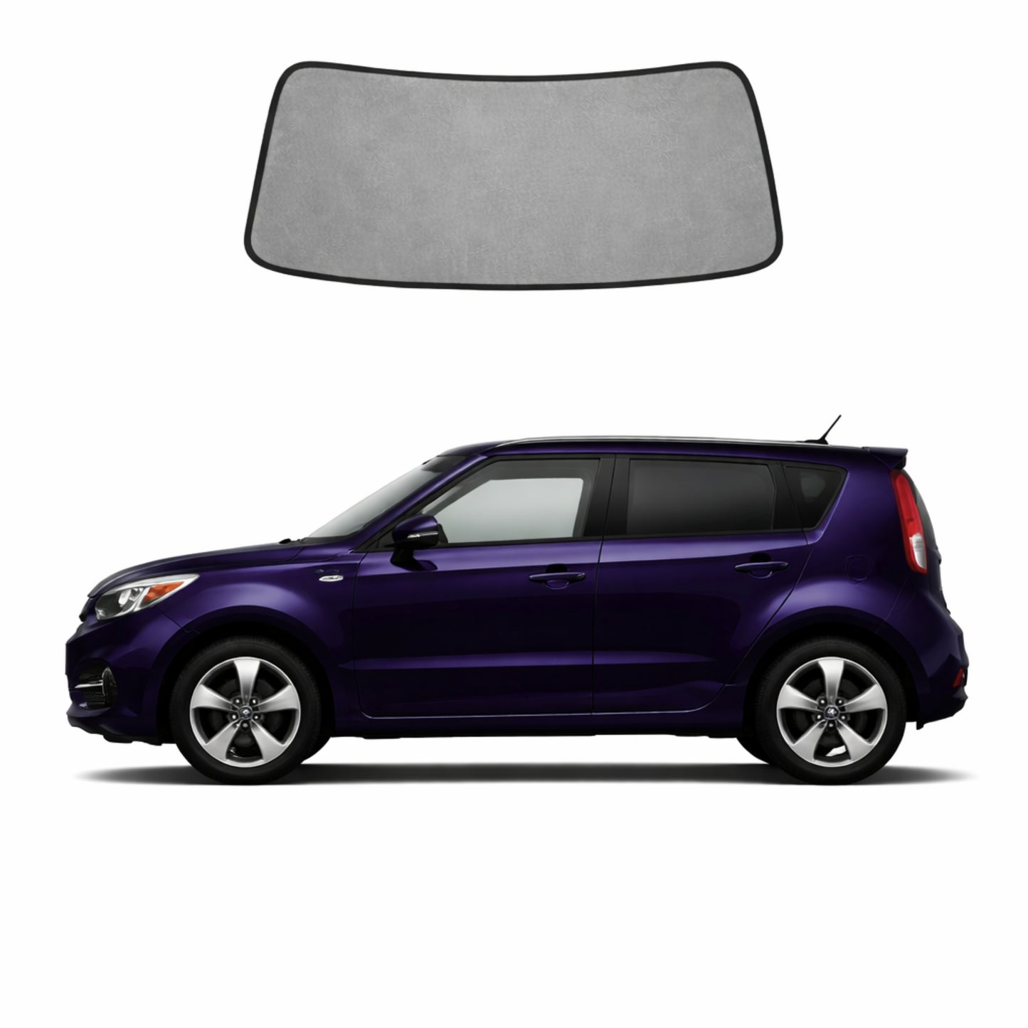 KIA Soul 2nd Generation Front Windscreen Sun Shade (PS; 2013-2019)