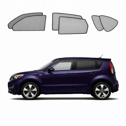 KIA Soul 2nd Generation Car Window Shades (PS; 2013-2019)
