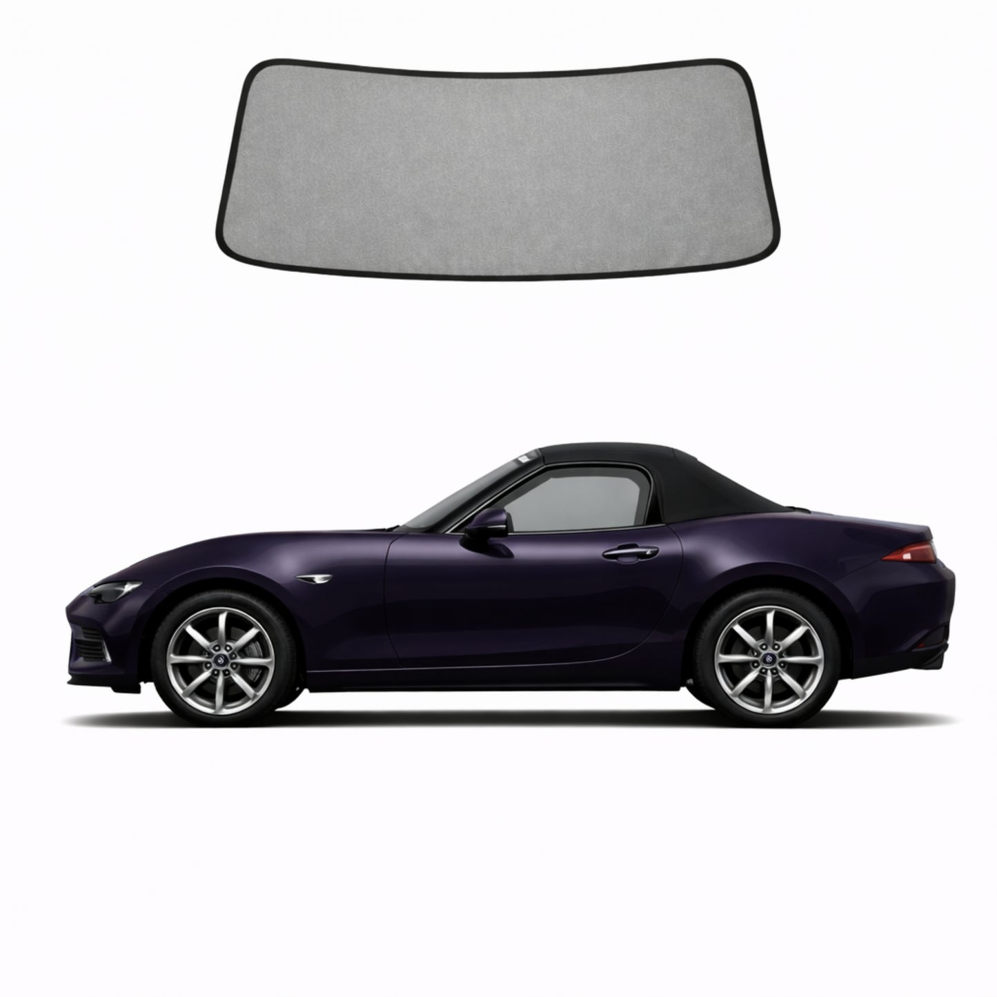 Mazda MX-5 4th Generation | FIAT 124 Spider Front Windscreen Sun Shade (ND; 2016-Present)