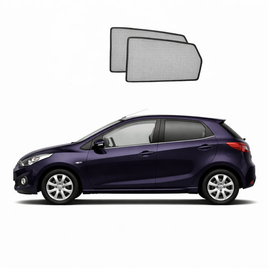 Mazda 2/Demio Hatchback 2nd Generation Car Rear Window Shades (DE; 2007-2014)