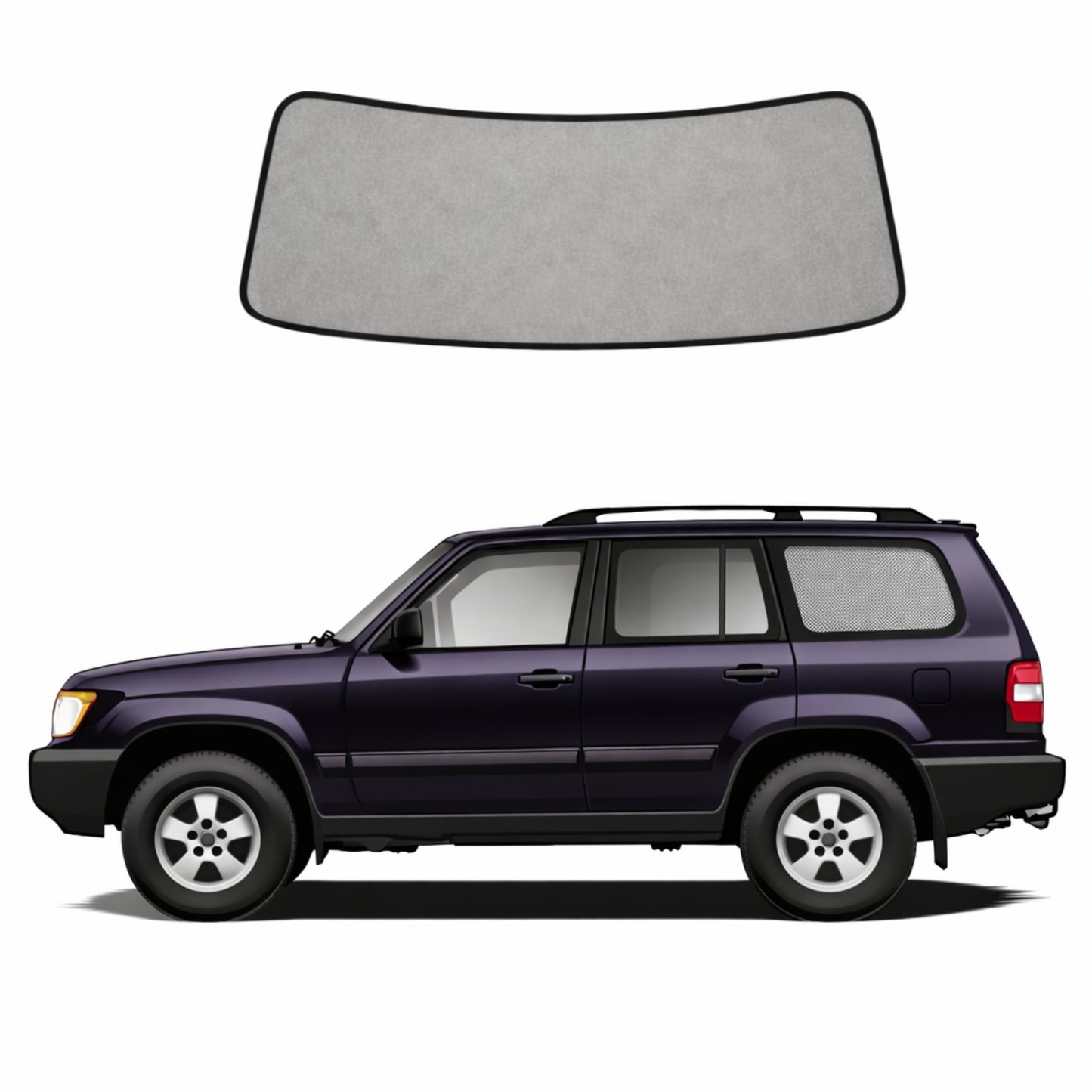 Toyota LandCruiser 100/105 Series | Lexus LX Front Windscreen Sun Shade (J100/J105; 1998-2007)