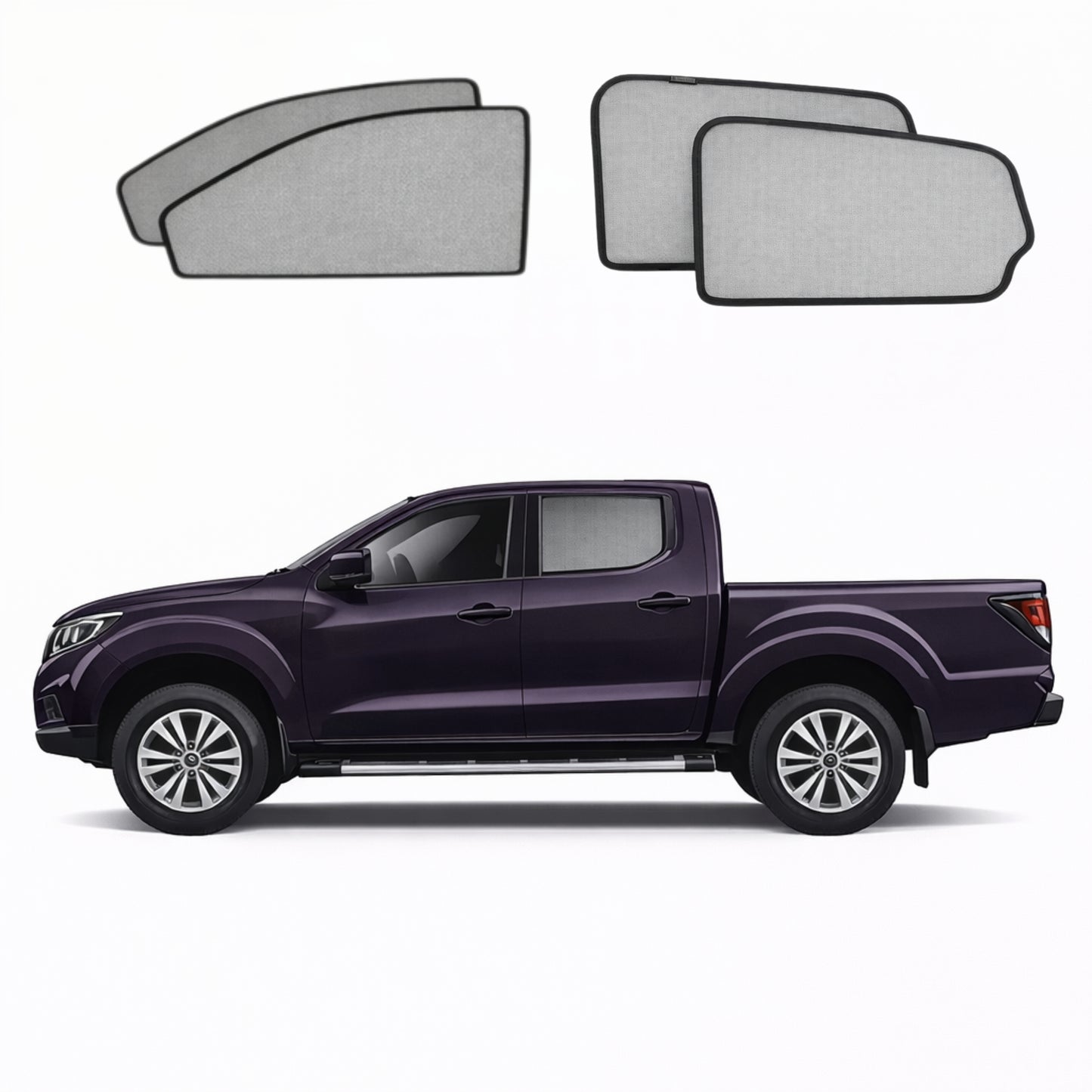 Mazda BT-50 2nd Generation Car Window Shades (UP/UR; 2011-2020)