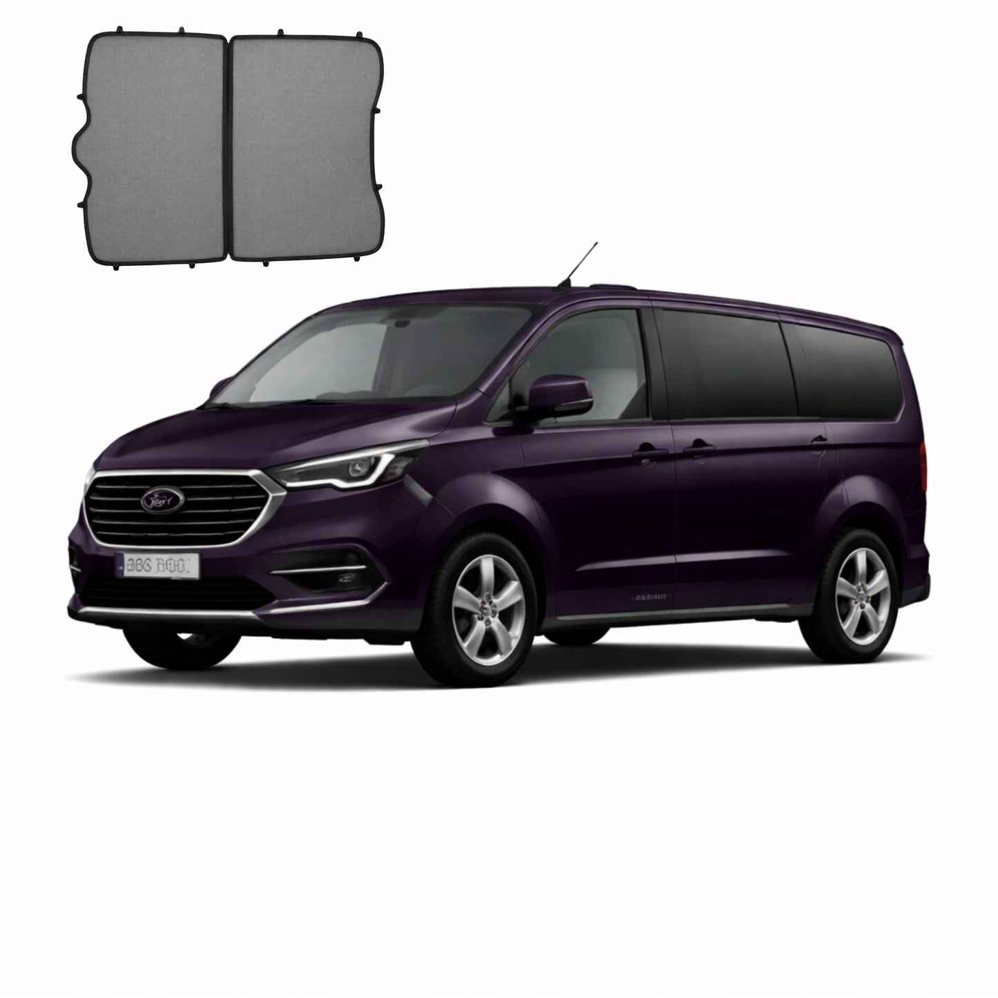 Ford Transit Custom/Tourneo Custom 2nd Generation | Volkswagen Transporter/Caravelle 7th Generation Panoramic Glass Shade (2 Pieces) (T7; 2023-Present)