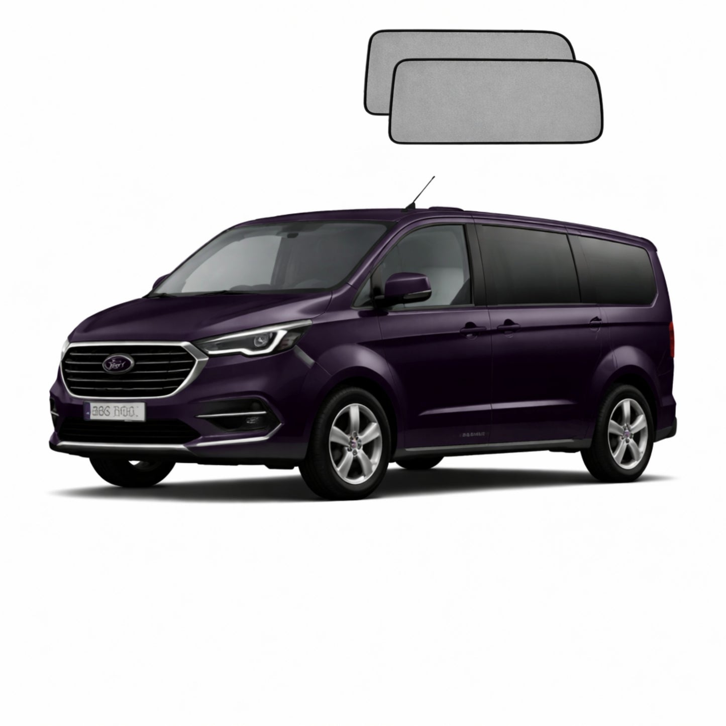 Ford Transit Custom/Tourneo Custom 2nd Generation | Volkswagen Transporter/Caravelle 7th Generation Car Rear Window Shades (T7; 2023-Present)*