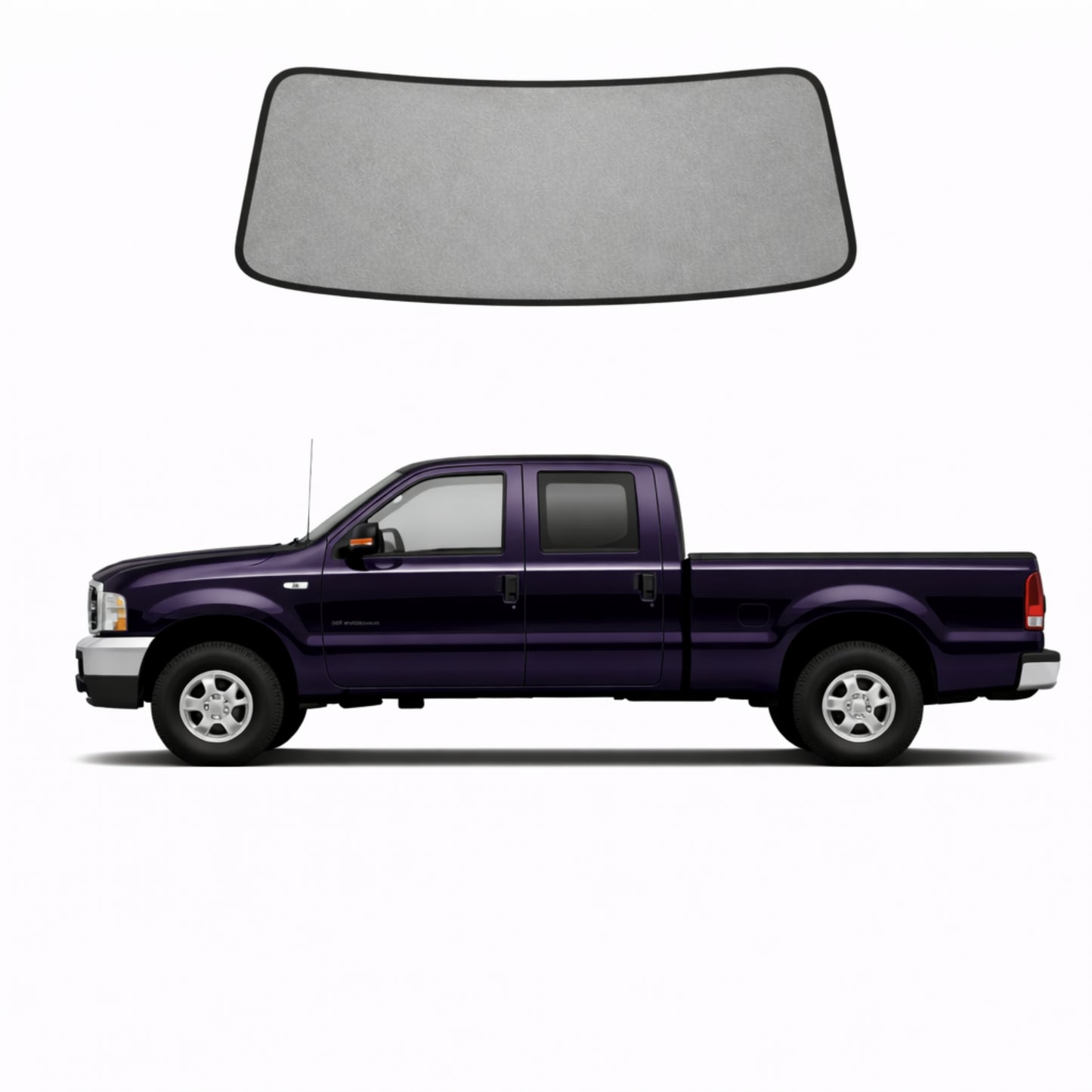 Ford Super Duty/F-Series/Excursion 1st Generation Front Windscreen Sun Shade (PHN131/UW137; 1999-2007)