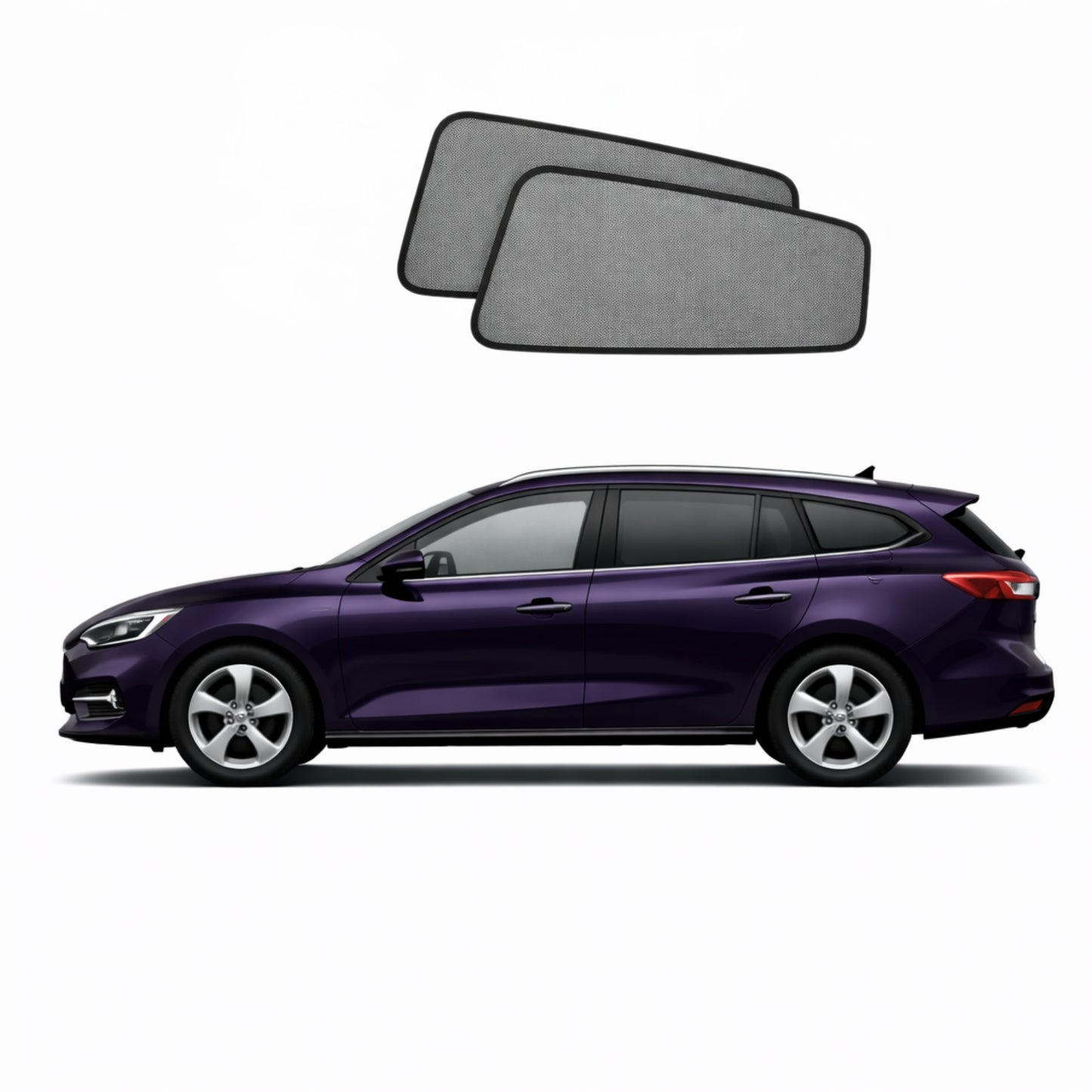 Ford Focus Wagon 4th Generation Car Rear Window Shades (C519; 2018-2025)
