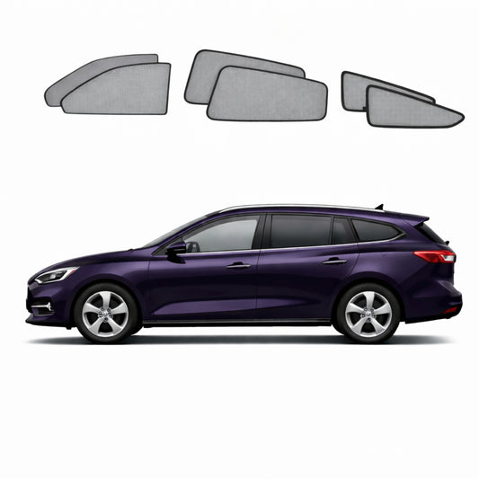 Ford Focus Wagon 4th Generation Car Window Shades (C519; 2018-2025)
