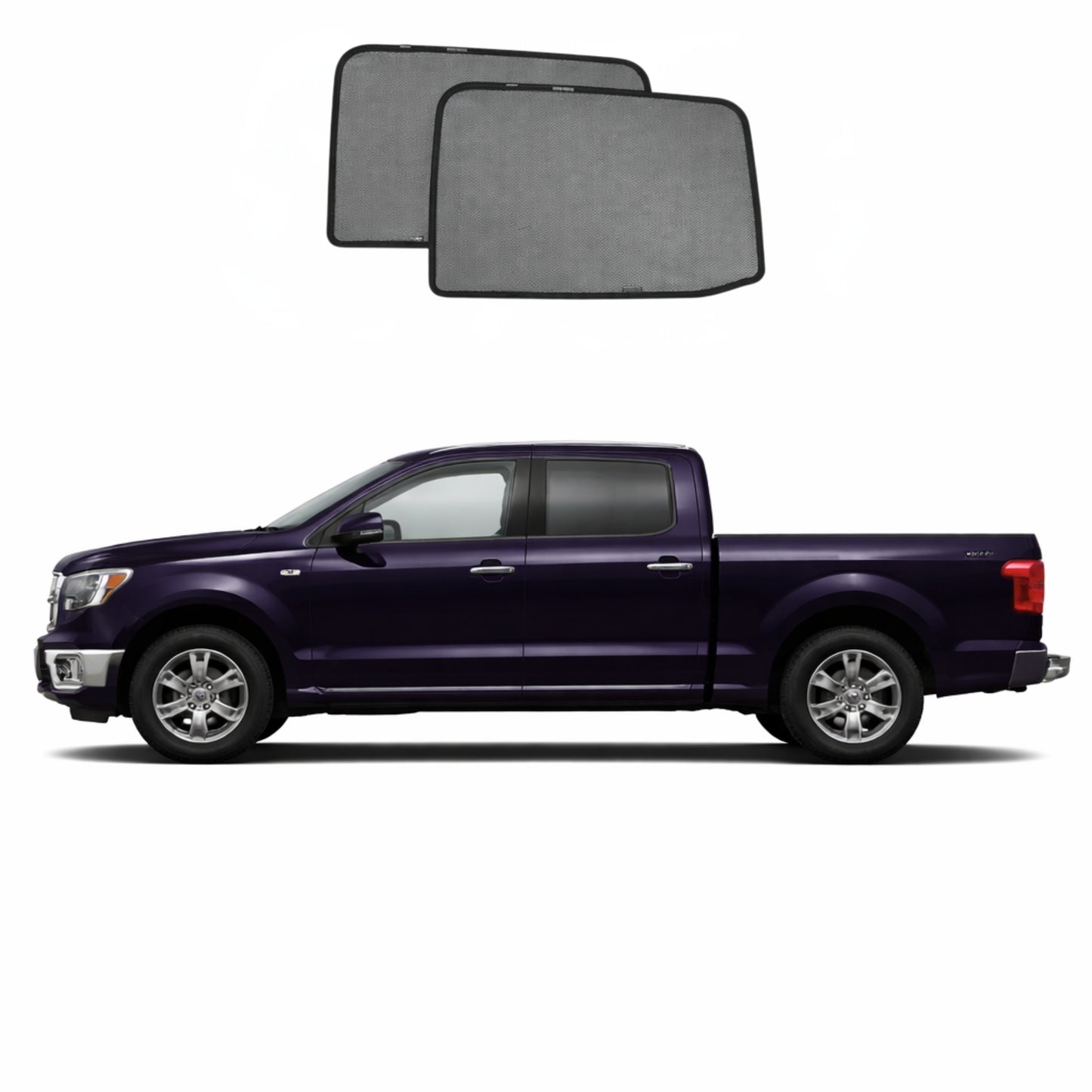 Ford F-Series 13th Generation Crew Cab Ute Car Rear Window Shades (2015-2020)*