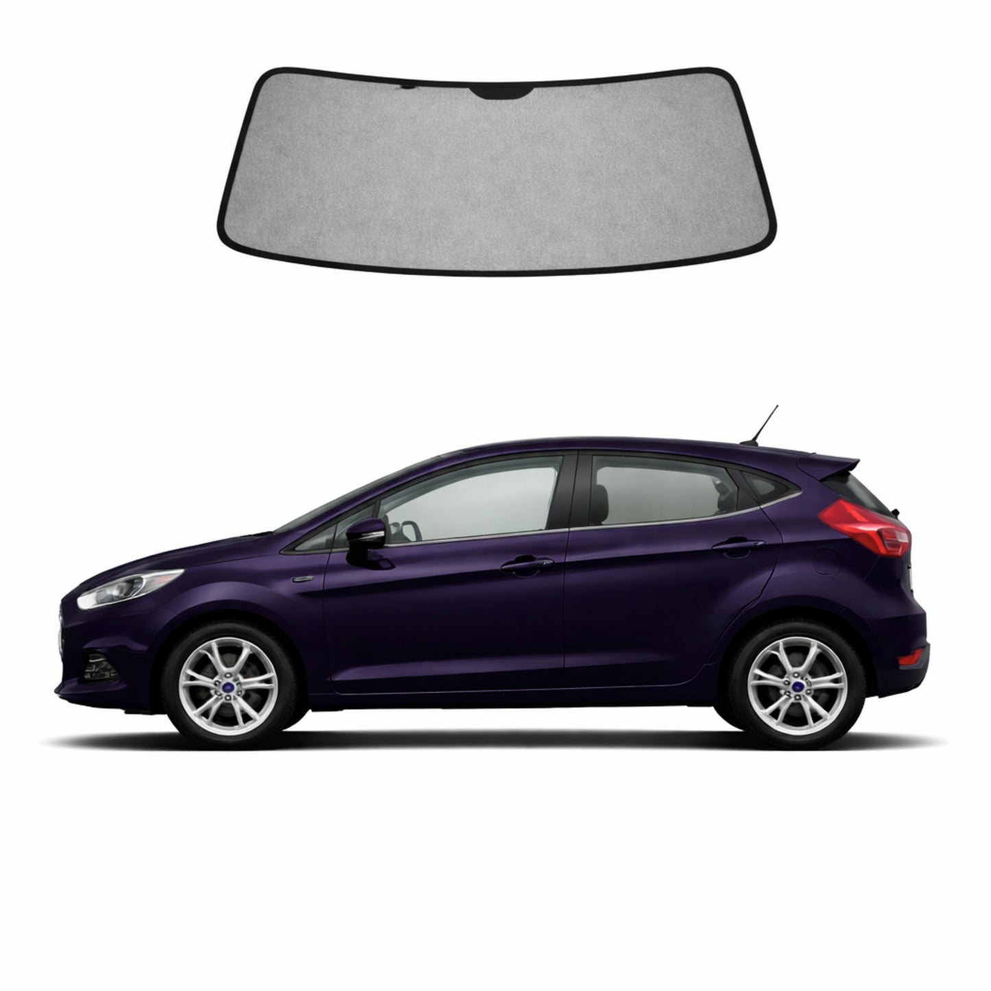 Ford Fiesta Hatchback/Sedan 6th Generation Front Windscreen Sun Shade (2008-2017)