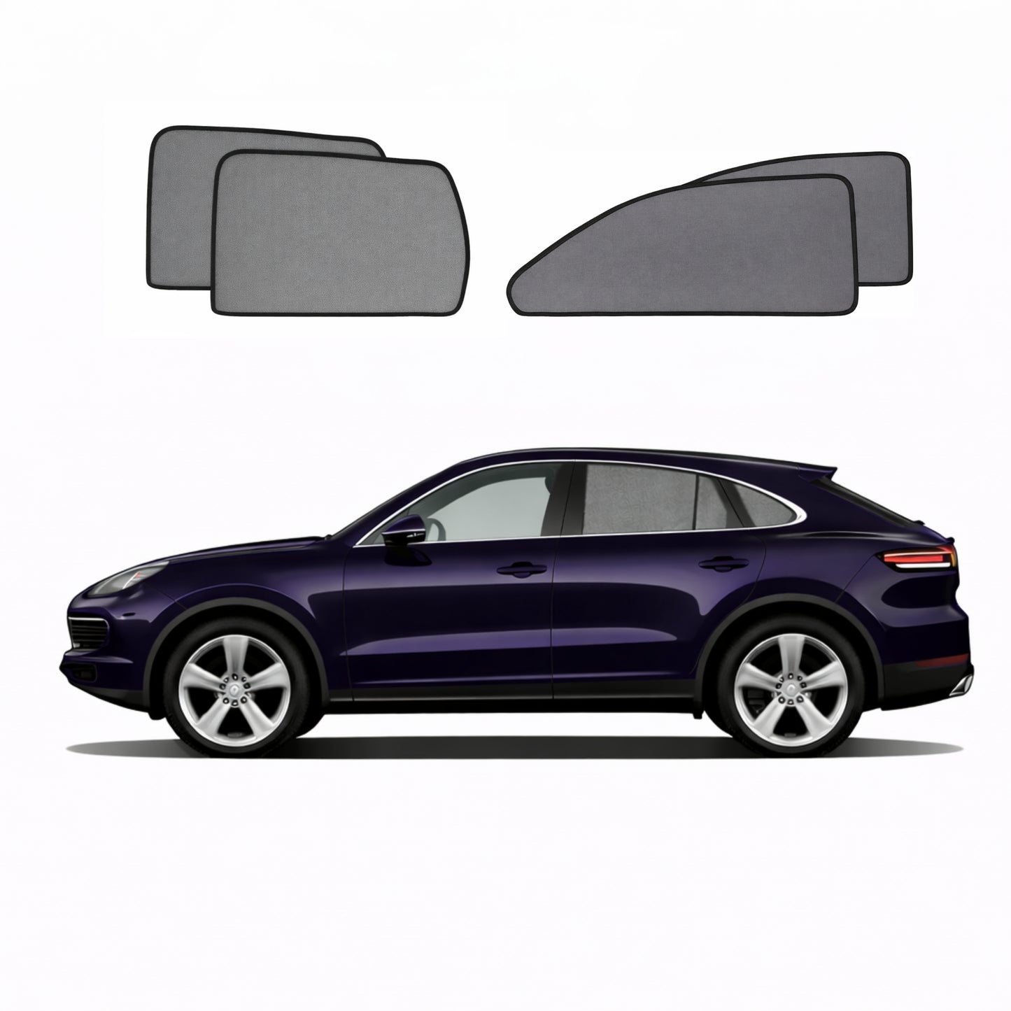 Porsche Cayenne Coupe Car Window Shades (9Y3 Coupe; 2019-Present)