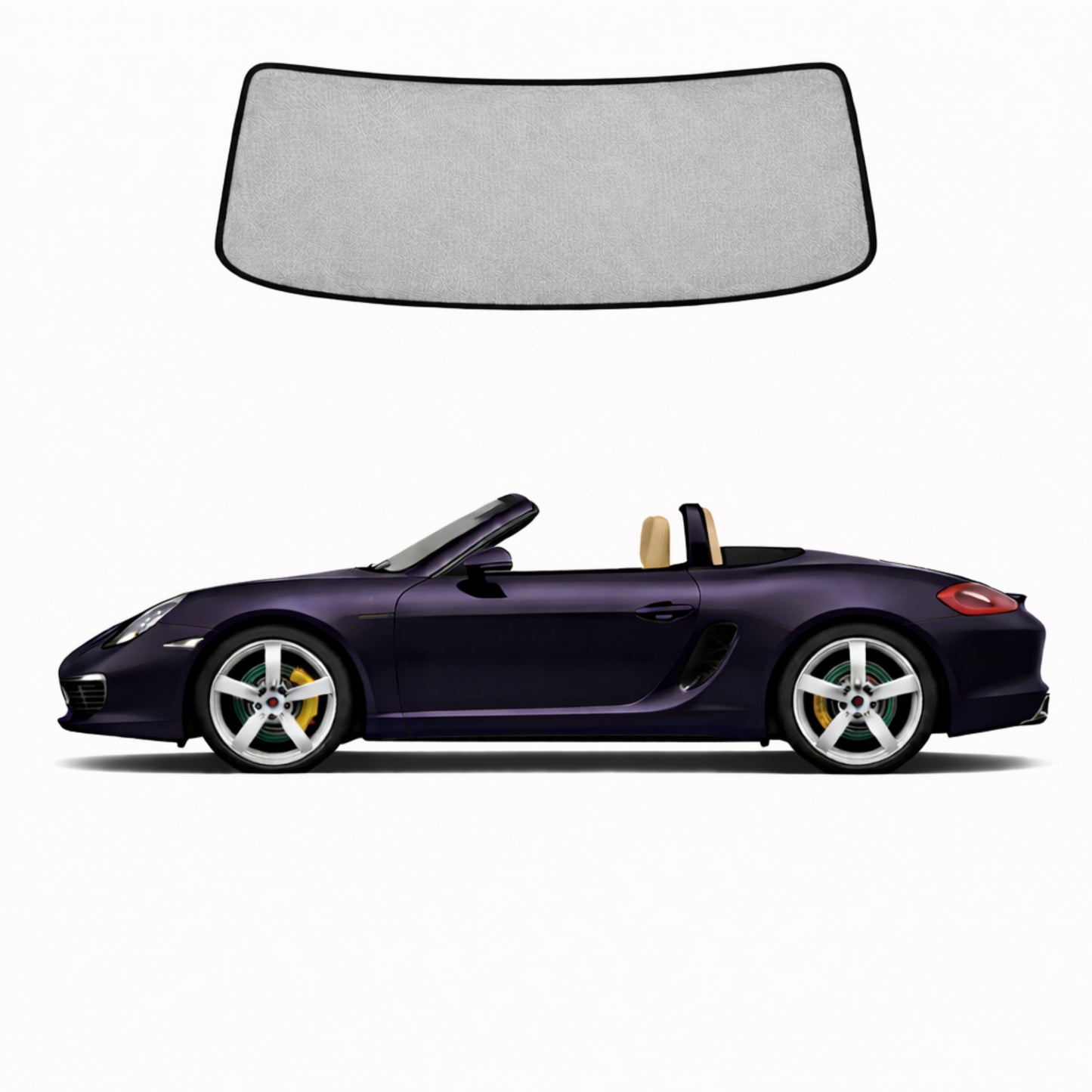 Porsche Boxster/Cayman 3rd Generation Front Windscreen Sun Shade (981; 2012-2016)