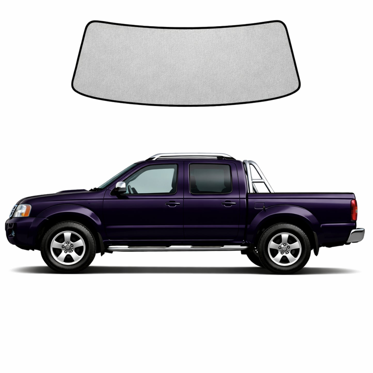 Nissan Navara/Frontier 1st Generation Front Windscreen Sun Shade (D22; 1997-2015)