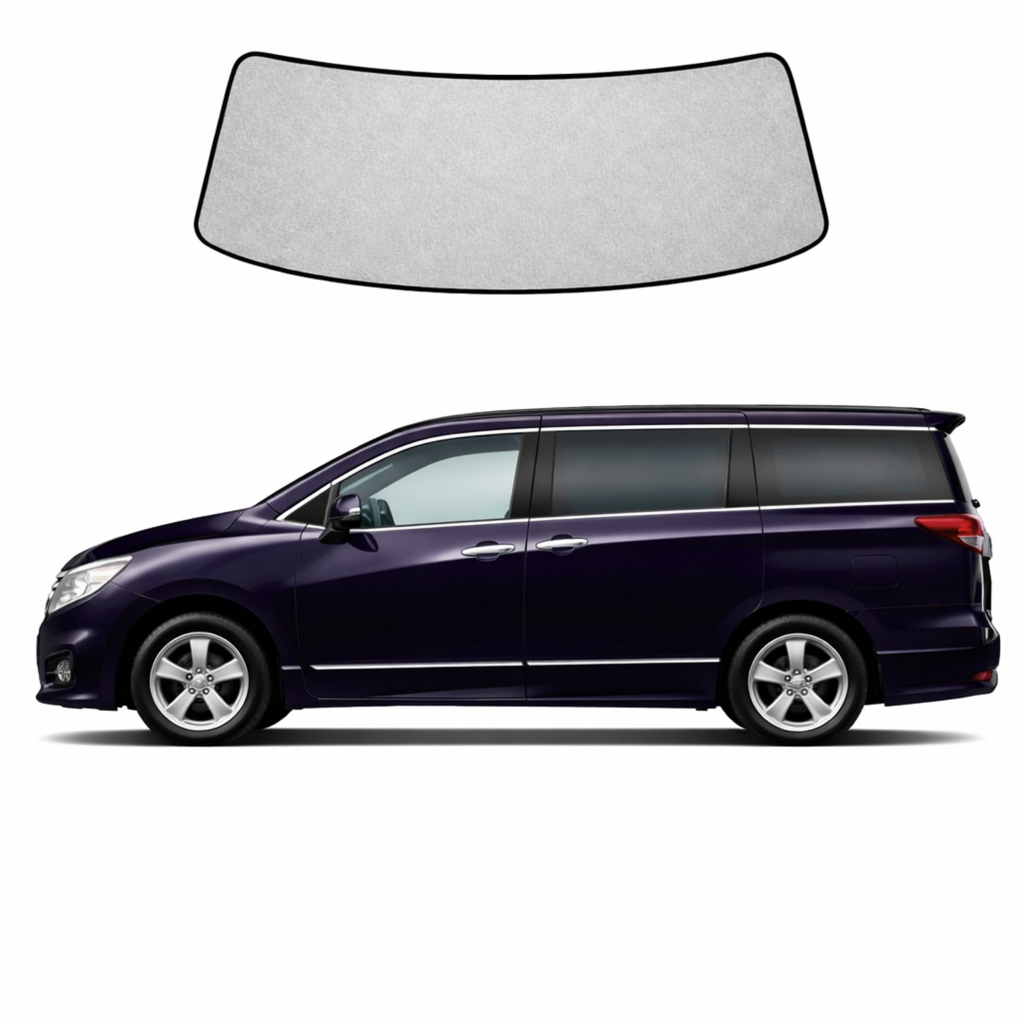 Nissan Elgrand/Quest 3rd Generation Front Windscreen Sun Shade (E52; 2010-Present)