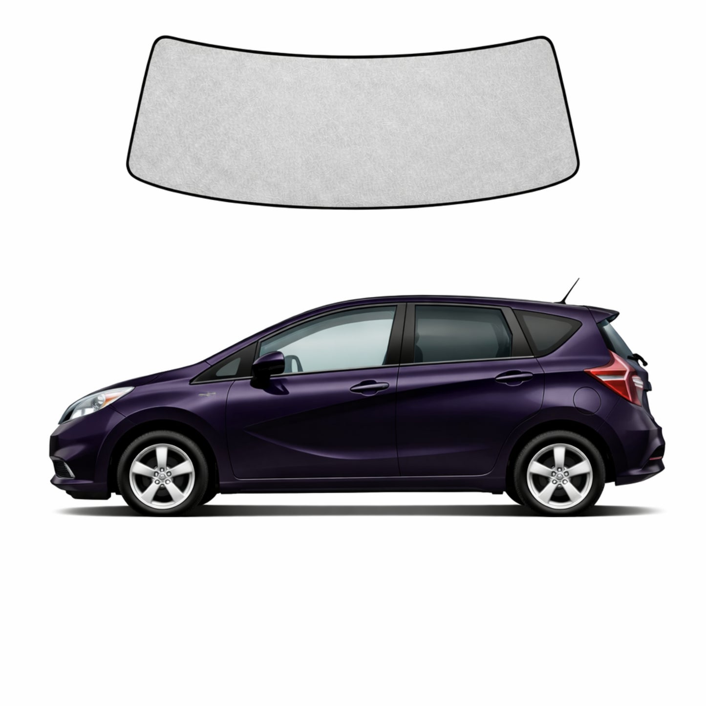 Nissan Note/Versa Note 2nd Generation Front Windscreen Sun Shade (E12; 2013-2019)