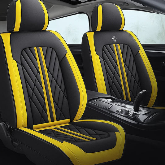 Black & Yellow Car Seat Covers