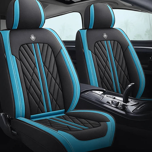 Black & Blue Car Seat Covers