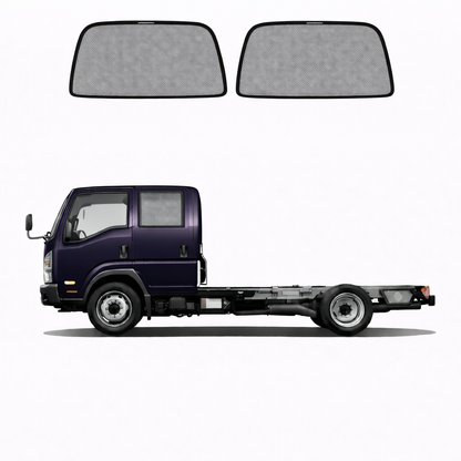 Isuzu N-Series/Q-Series | Nissan Atlas/Elf 6th Generation Car Window Shades (Wide Double Cab) (2006-2024)